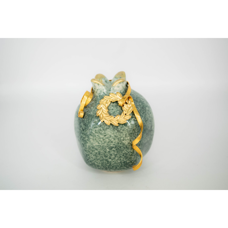 ΡΟΔΙ SML ΣΤΕΦΑΝΙ STONE GREEN ΕΠΙΧΡΥΣΩΜΕΝΟ