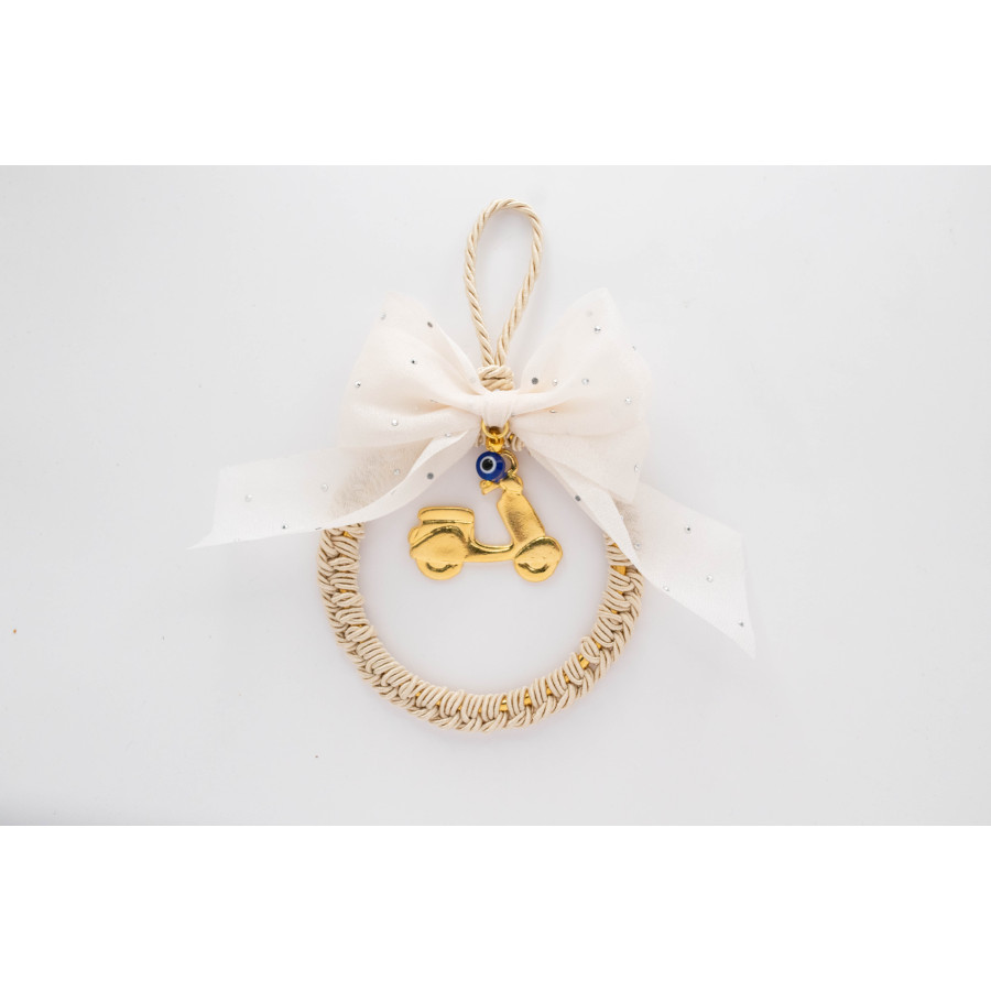 ΚΥΚΛΟΣ LRG VESPA IVORY ΕΠΙΧΡΥΣΩΜΕΝΗ