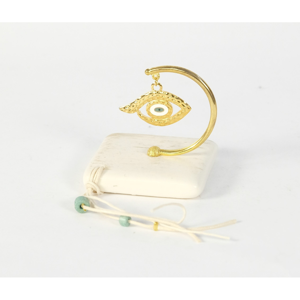 ΒΑΣΗ SQ MATI IVORY STONE ΕΠΙΧΡΥΣΩΜΕΝΟ