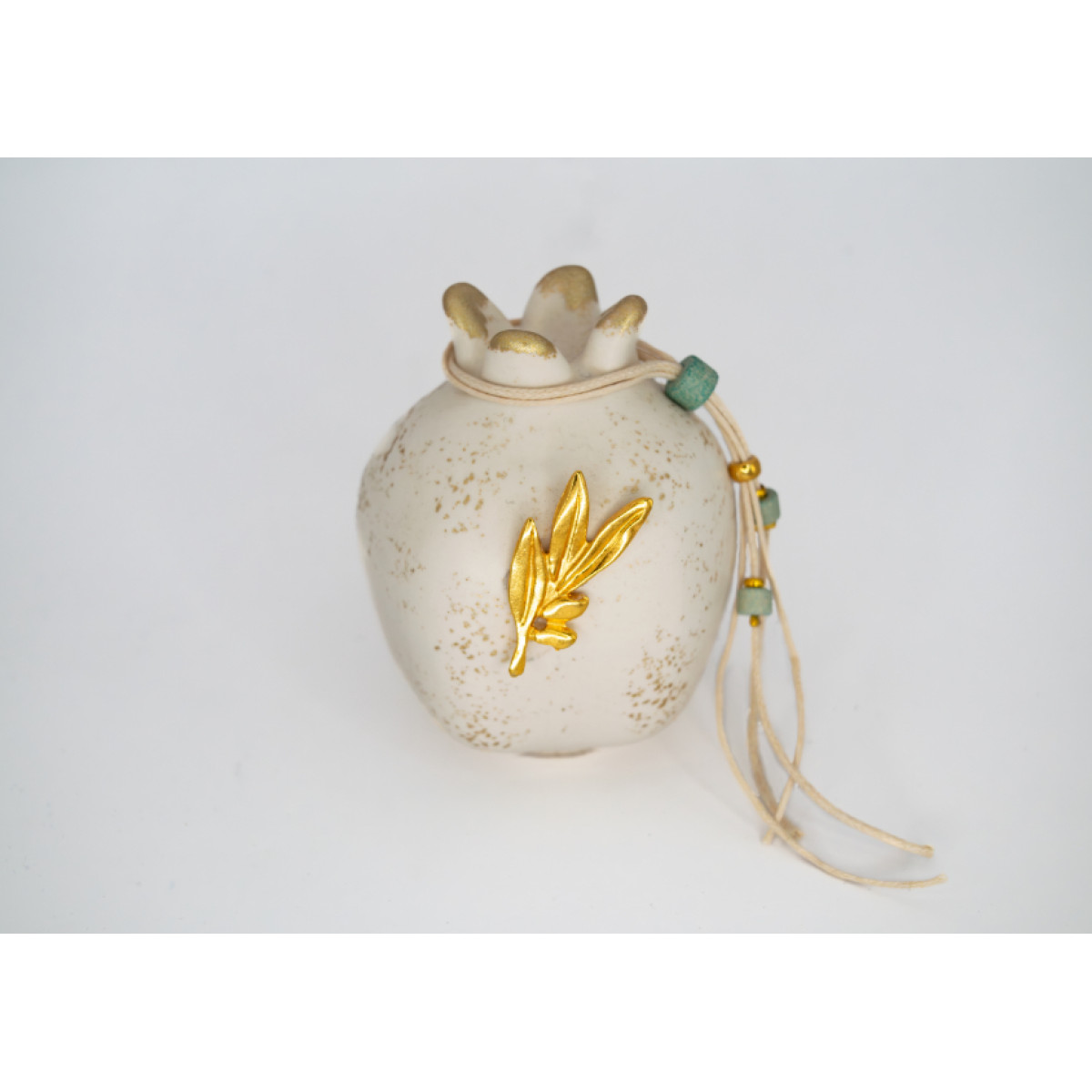 ΡΟΔΙ SML ΕΛΙΑ IVORY STONE GREEN ΕΠΙΧΡΥΣΩΜΕΝΗ