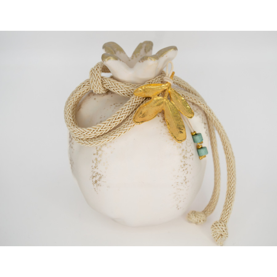 ΡΟΔΙ LRG ΕΛΙΑ IVORY STONE GREEN ΕΠΙΧΡΥΣΩΜΕΝΗ