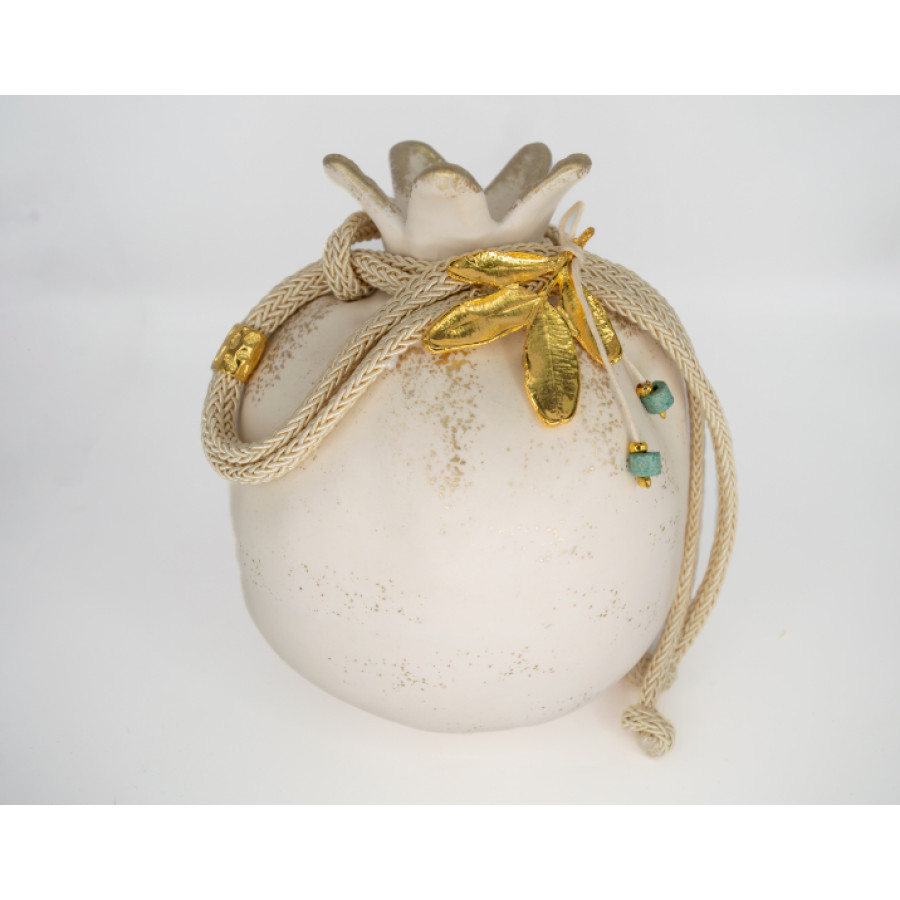 ΡΟΔΙ XL ΕΛΙΑ IVORY STONE GREEN ΕΠΙΧΡΥΣΩΜΕΝΗ