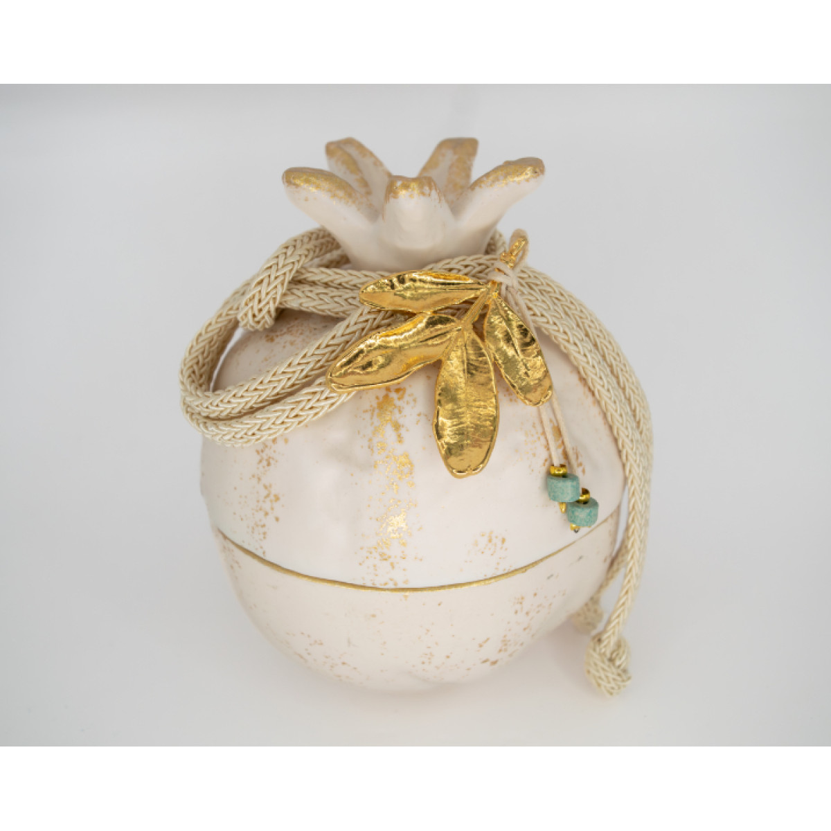 ΦΟΝΤΑΝΙΕΡΑ SML ΕΛΙΑ IVORY STONE GREEN ΕΠΙΧΡΥΣΩΜΕΝΗ