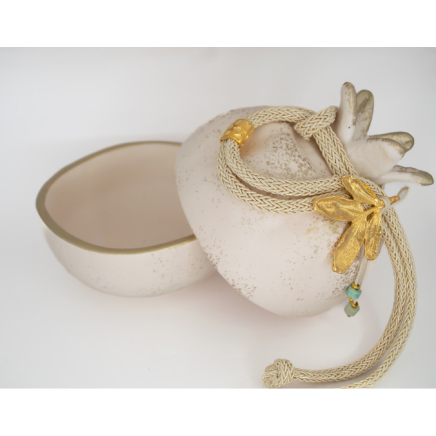 ΦΟΝΤΑΝΙΕΡΑ SML ΕΛΙΑ IVORY STONE GREEN ΕΠΙΧΡΥΣΩΜΕΝΗ