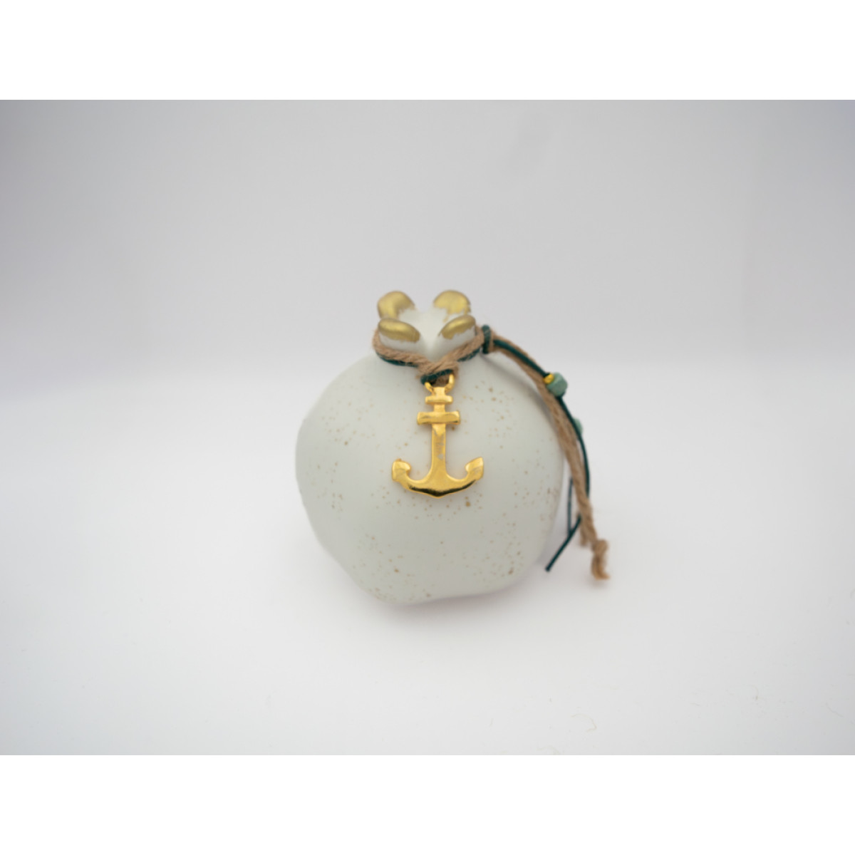 ΡΟΔΙ MED ΑΓΚΥΡΑ IVORY STONE GREEN ΕΠΙΧΡΥΣΩΜΕΝΗ