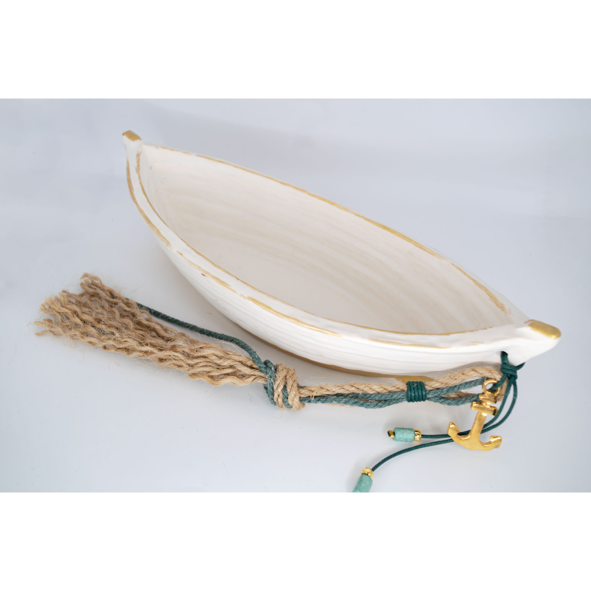 ΒΑΡΚΑ IVORY ΑΓΚΥΡΑ ΕΠΙΧΡΥΣΩΜΕΝΗ