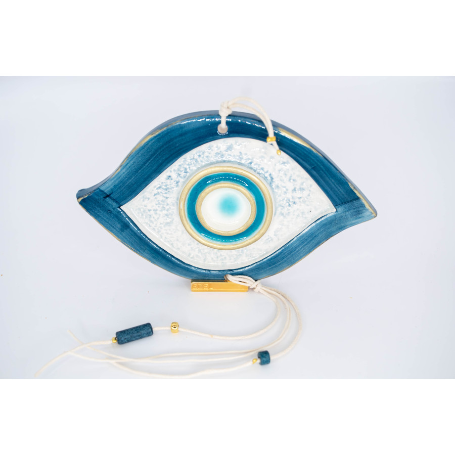 METAL ΒΑΣΗ OVAL ΜΑΤΙ OCEAN BLUE