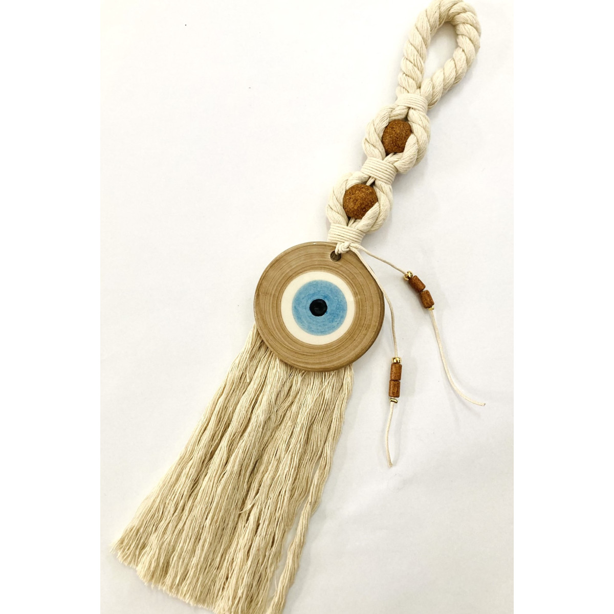 Γούρι Μάτι Μπίλια Large Sand Beige